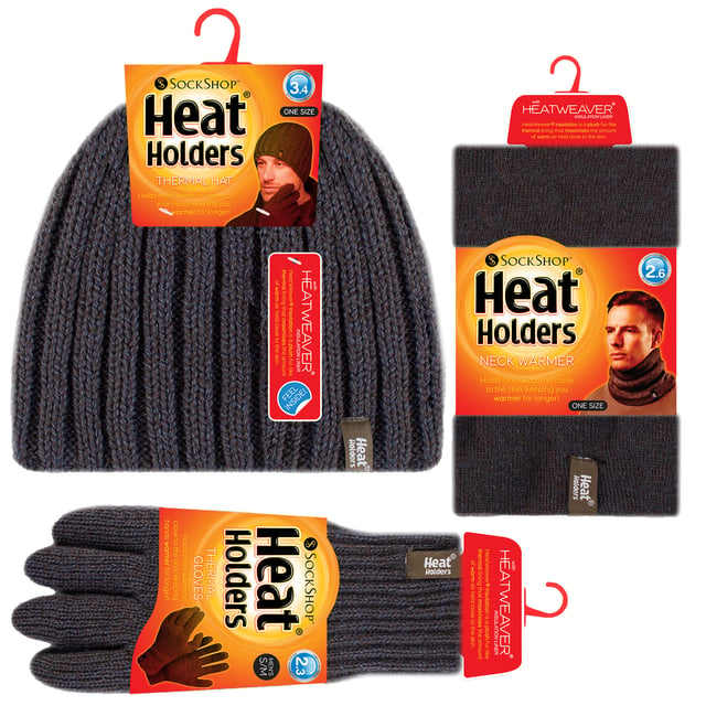 Heat Holders - Ensemble Bonnet Cache-cou Gants Polaire Thermique